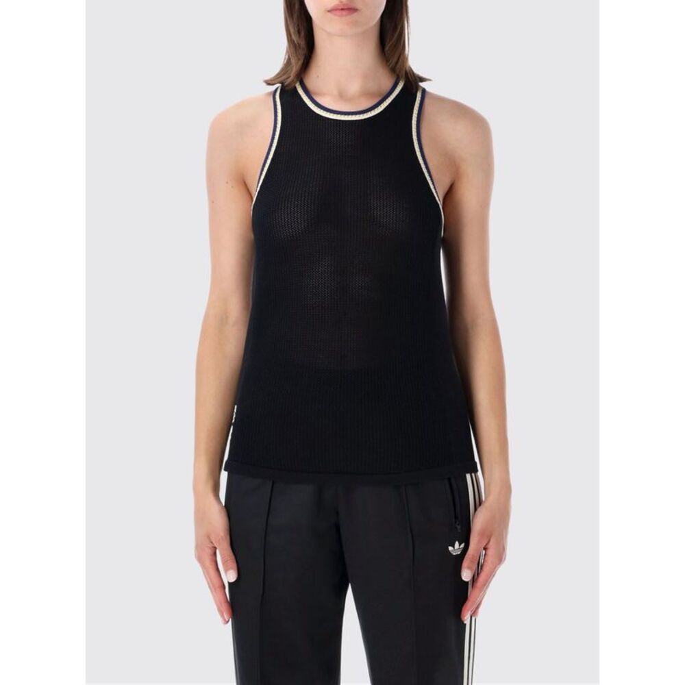 Y-3 Women Y-3 Cotton-Blend Racerback Sports Tank Top With Contrast Logo